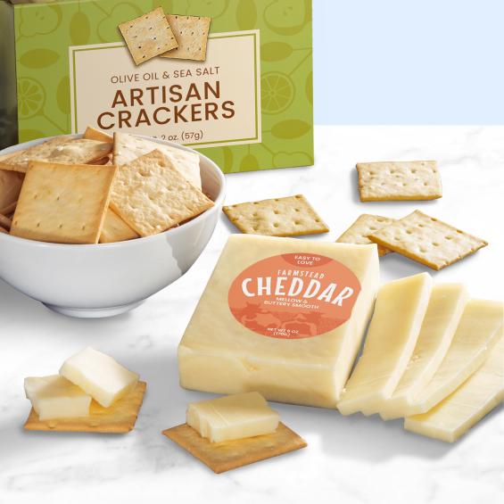 Crackers and Farmstead Cheddar Cheese
